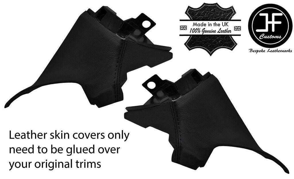 BLACK&BLACK 2X QUARTER C PILLAR LEATHER COVERS FOR TOYOTA GT86 SUBARU BRZ 12-19