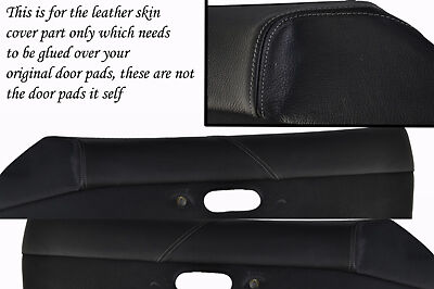 grey stitching FITS MAZDA MX5 MK1 MIATA 89-97 2X DOOR CARD PADS LEATHER COVERS