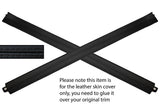 BLACK STITCH 2X DOOR SILL TRIM LEATHER COVERS FITS AUDI A3 MK1 96-04 3 DOOR