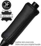 BLACK STITCH LEATHER HANDBRAKE HANDLE COVER FOR FIAT SEICENTO 1998-2004