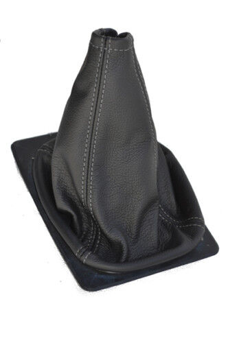 FITS PORSCHE 924 944 968 LEATHER GEAR GAITER grey stitch CUSTOM NEW MADE IN UK