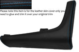 BLUE STITCH CENTRE CONSOLE TRIM LEATHER SKIN COVER FITS TOYOTA SUPRA MK4 93-02