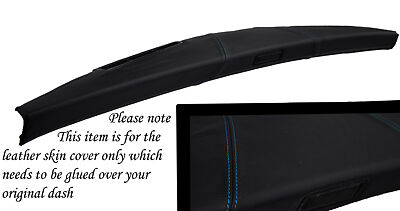 BLUE STITCH FITS MINI CLASSIC ROVER COOPER AUSTIN DASH LEATHER COVER CUSTOM NEW