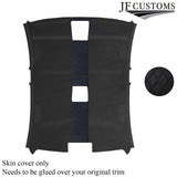 DSG2 RED R BLUE STITCH D GREY LUXE SUEDE HEADLINER COVER FOR BMW E90 SALOON