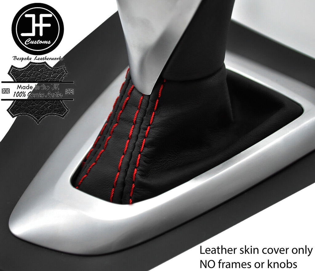 RED STITCH NAPPA LEATHER AUTOMATIC GEAR GAITER FOR BMW 2 SERIES F22 F23 13-19