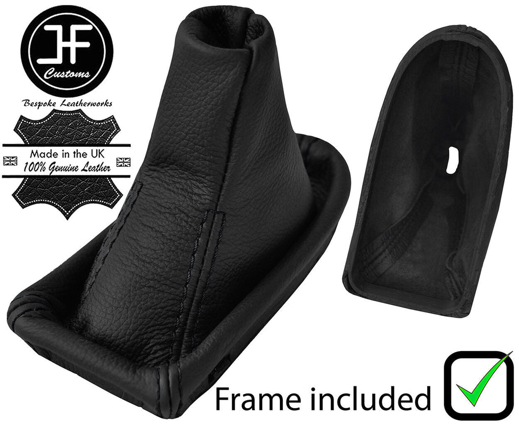 BLACK STITCH LEATHER AUTOMATIC GAITER+PLASTIC FRAME FOR MERCEDES E CLASS W211