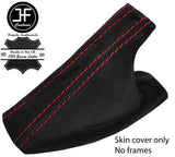 RED STITCHING REAL SUEDE HANDBRAKE GAITER FITS BMW 5 SERIES E39 1995-2003