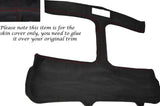 RED STITCH T BAR TARGA T TOP PU SUEDE SKIN COVER FITS TOYOTA MR2 MK2 89-00