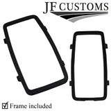 BLACK STITCH LEATHER AUTO GEAR GAITER + PLASTIC FRAME FITS FIAT CROMA 05-10