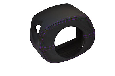 purple stitch FITS MAZDA MX5 MK1 MIATA 90-97 STEERING WHEEL SHROUD LEATHER COVER