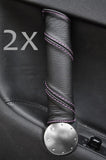 FITS AUDI TT MK1 98-06 2X DOOR HANDLE COVERS LTHR PINK ST CUSTOM NEW MADE IN UK