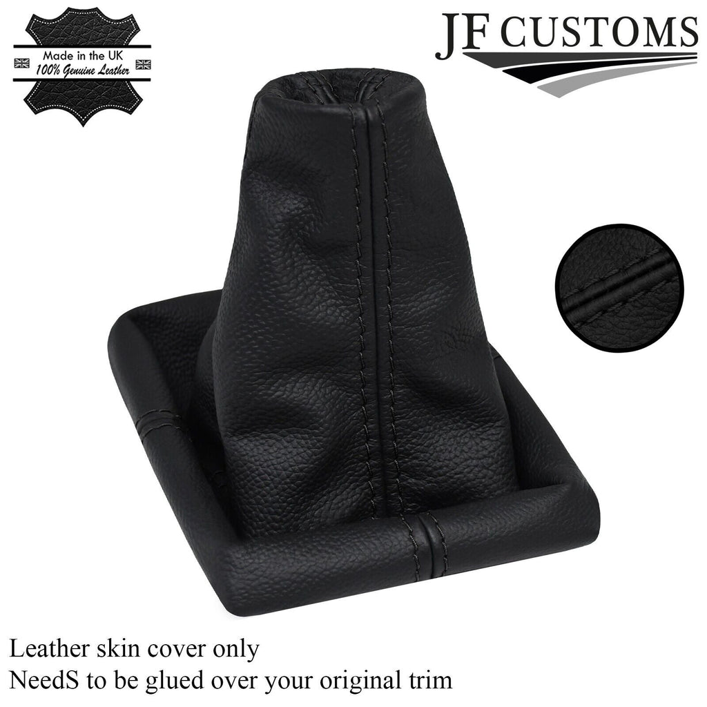 FITS RENAULT SAFRANE 92-00 BLACK STITCH LEATHER GEAR COVER CUSTOM NEW MADE IN UK
