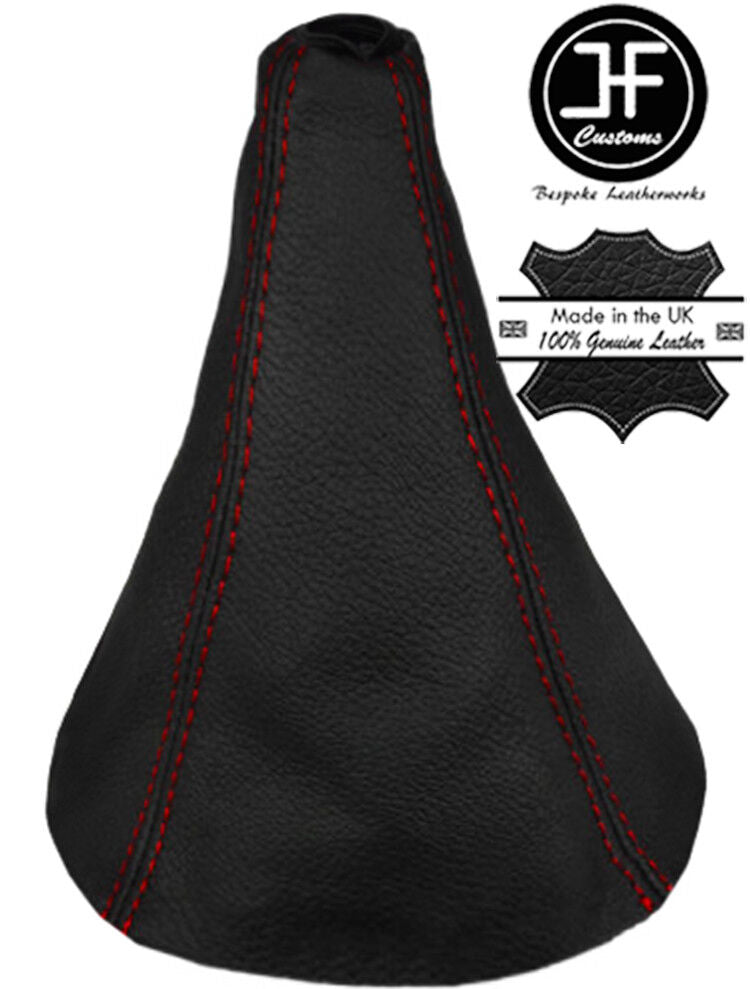 RED STITCH GENUINE LEATHER GEAR GAITER FOR PEUGEOT BOXER 2006-2016 CUSTOM NEW