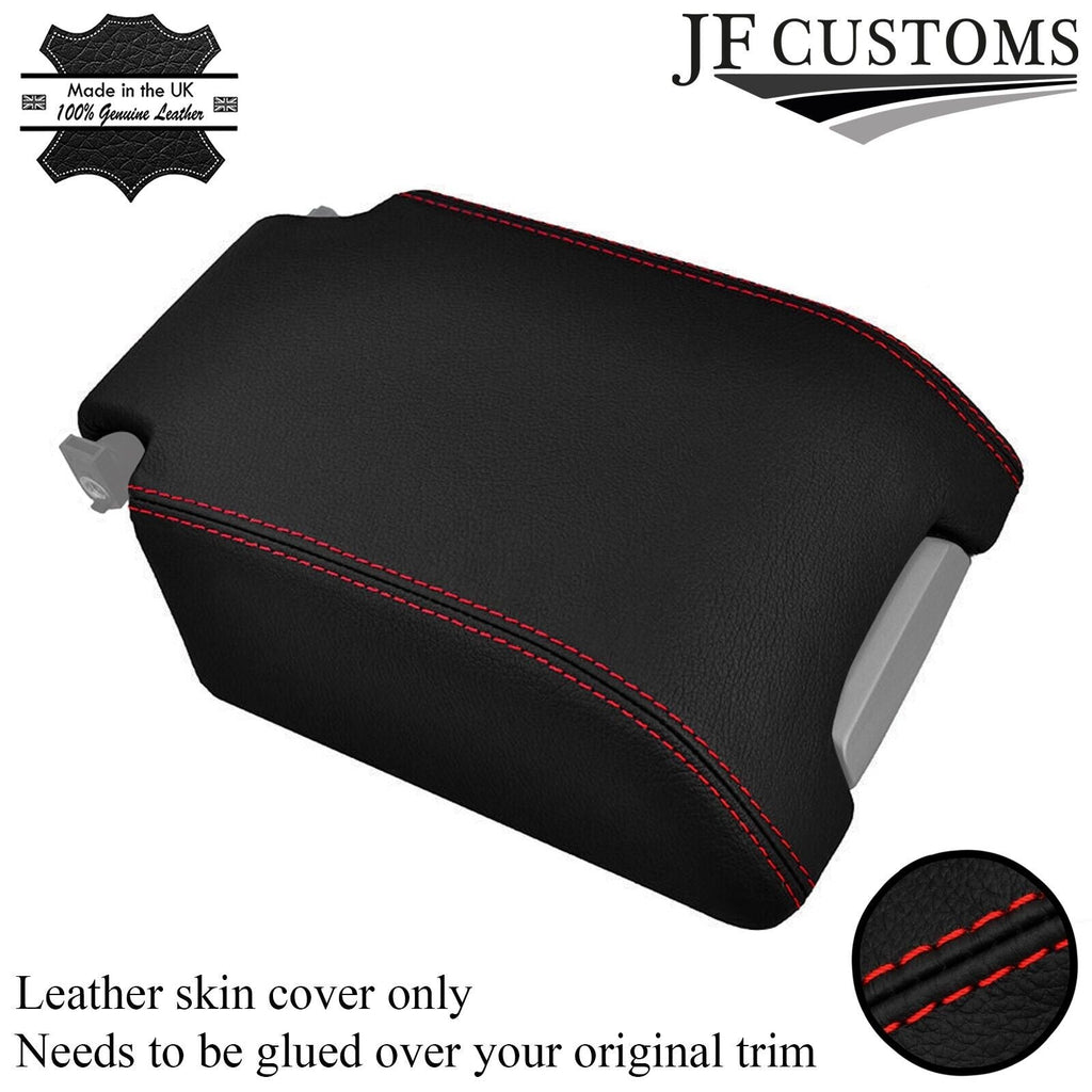 RED STITCH GENUINE LEATHER ARMREST COVER FITS LANDROVER DISCOVERY 3 4 LR3 LR4