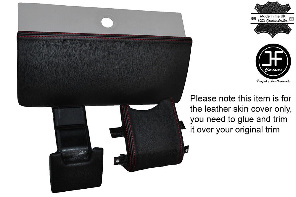 RED STITCHING 3X DASH TRIM LEATHER SKIN COVERS FITS VW BEETLE CLASSIC 1303