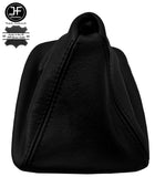 BLACK REAL LEATHER MANUAL GEAR STICK GAITER FITS BMW 3 SERIES E36 E46 1991-2005