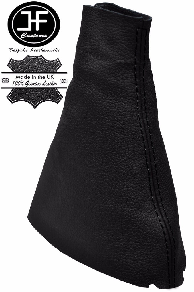 BLACK STITCHING REAL LEATHER MANUAL GEAR GAITER FITS RENAULT CLIO 2001-2004