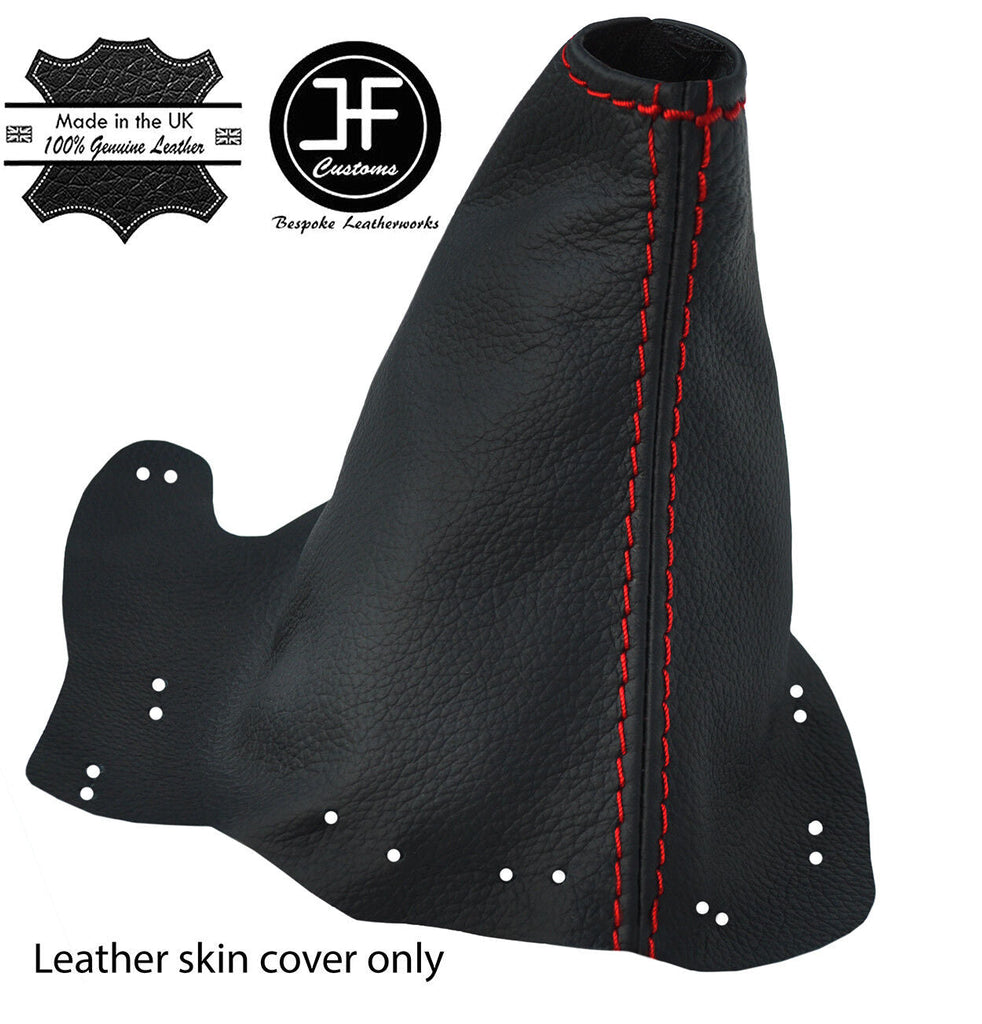 RED STITCH LEATHER AUTO AUTOMATIC GEAR GAITER FITS MAZDA CX5 CX-5 2015-2017