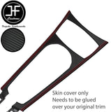 RED STITCH CENTRE CONSOLE TRIM CARBON VINYL COVER FOR BMW Z4 E85 02-09 DSG2