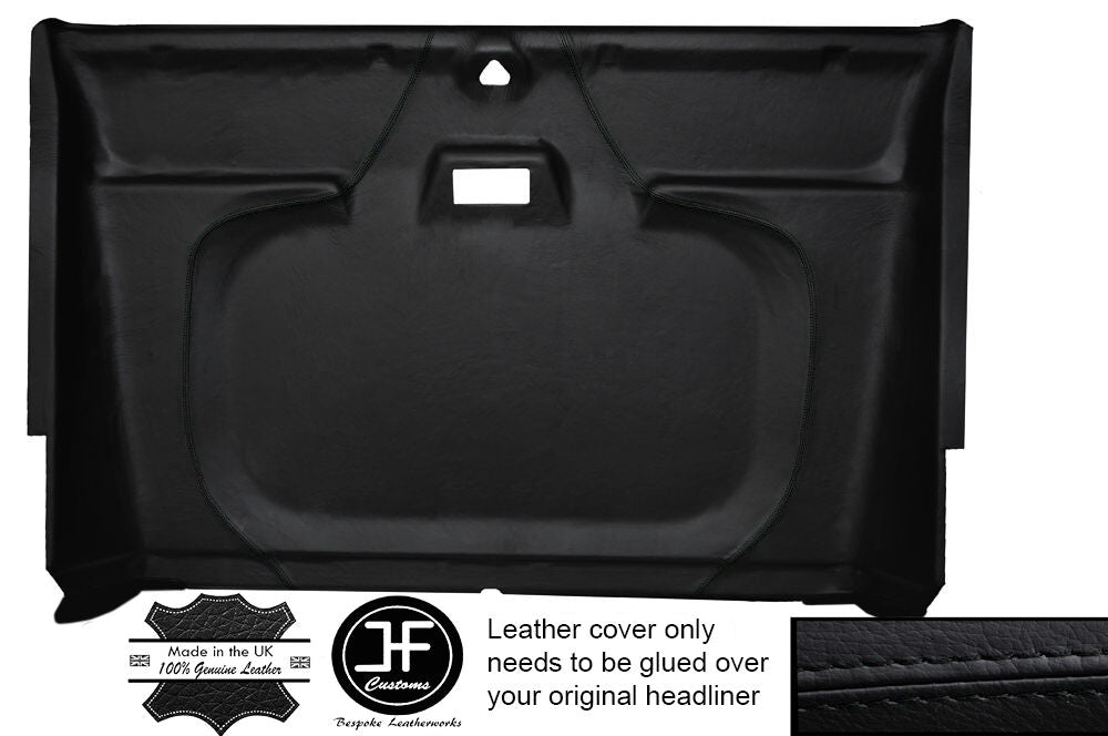 BLACK STITCH FRONT HEADLINING COVER WITH FLAPS FITS LAND ROVER DEFENDER 90 110
