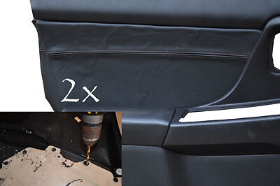 FITS SUBARU IMPREZA 01-04 FRONT 2X DOOR INSERTS COVER BLACK CUSTOM NEW