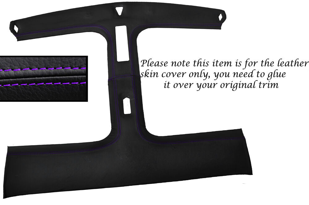 PURPLE STITCH T BAR TARGA TOP LEATHER SKIN COVER FITS NISSAN 300ZX Z32 90-96