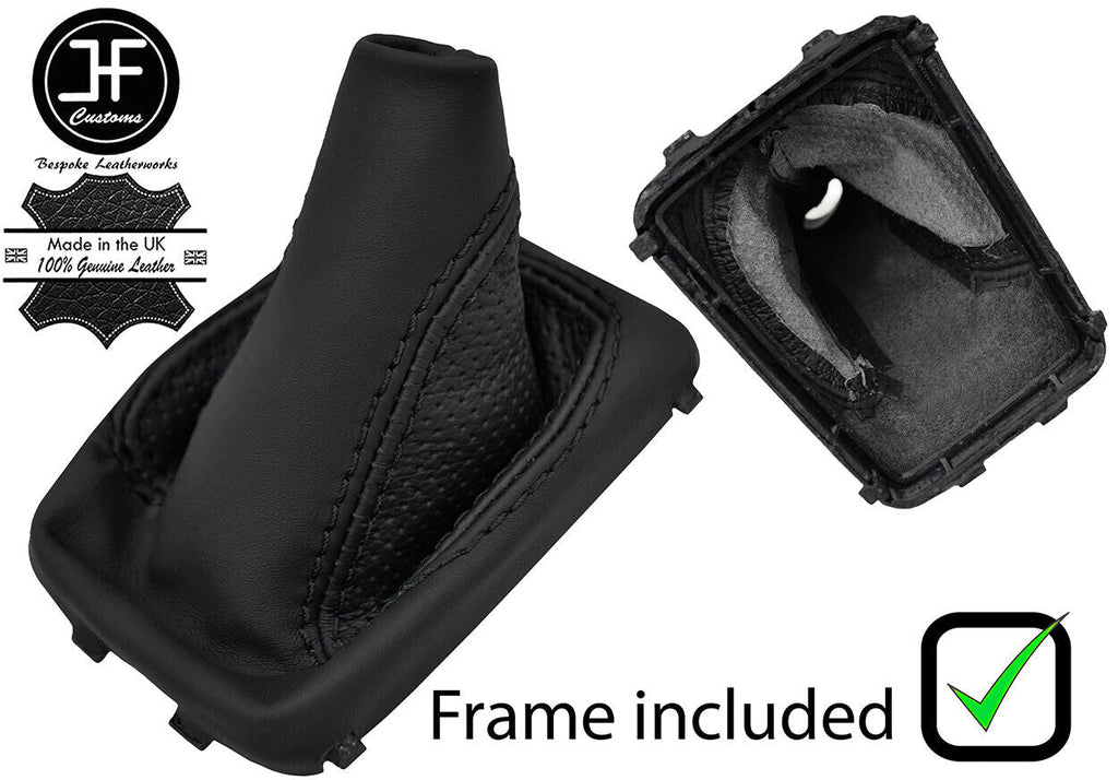 BLACK STITCH PERFORATED & NAPPA LEATHER GEAR+PLASTIC FRAME FITS VOLVO S60 10-17