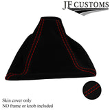 RED STITCH SUEDE GEAR GAITER FOR BMW 1 SERIES F20 F21 2011-2017 CUSTOM NEW