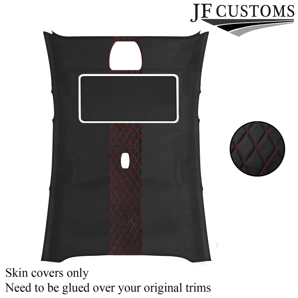 DSG2 RED ST. D GREY SUEDE SUNROOF HEADLINER COVER FOR FORD FOCUS ST 11-15 5DR