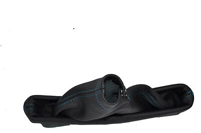 blue stitching FITS SUBARU IMPREZA WRX 2005-2007 LEATHER HANDBRAKE GAITER