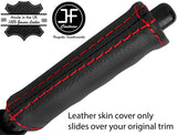 RED STITCH REAL LEATHER HANDBRAKE HANDLE COVER FOR SUZUKI CAPPUCCINO 91-98