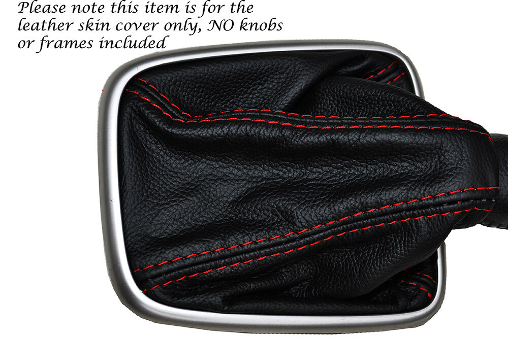 RED STITCH LEATHER MANUAL GEAR GAITER FITS CHEVROLET CAPTIVA 2006-2011