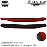 D RED & BLACK 2X LOWER DASH PADS LEATHER COVERS FOR TRIUMPH SPITFIRE MK4 GT6