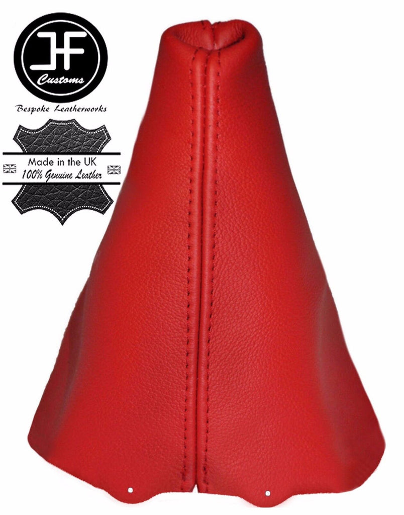 RED REAL LEATHER AUTO AUTOMATIC GEAR GAITER FITS ROVER 75 1999-2005 CUSTOM NEW