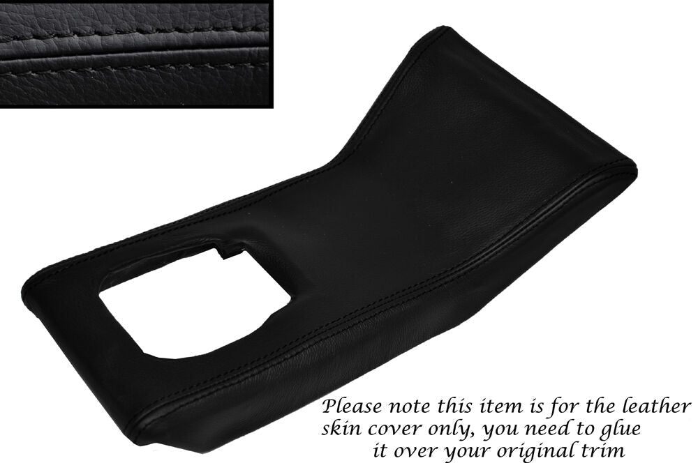 BLACK STITCH CENTRE CONSOLE TRIM LEATHER COVER FITS LOTUS MK1 & FORD CORTINA