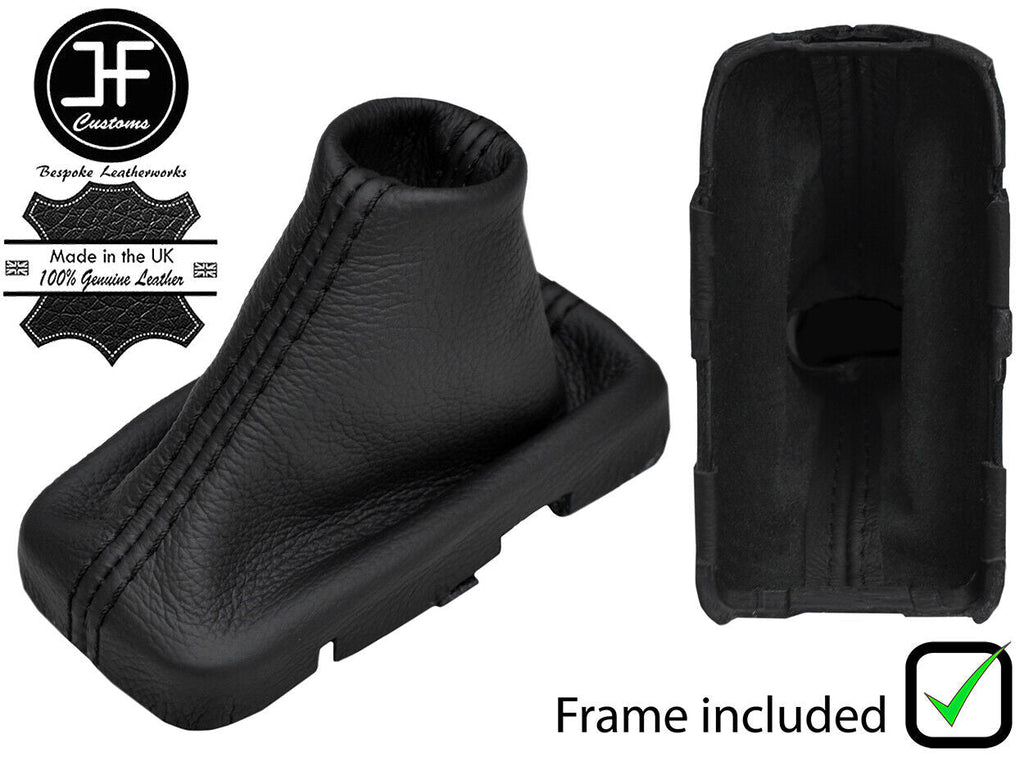 BLACK STITCH LEATHER AUTOMATIC GEAR+PLASTIC FRAME FITS SUBARU CROSSTREK 12-16