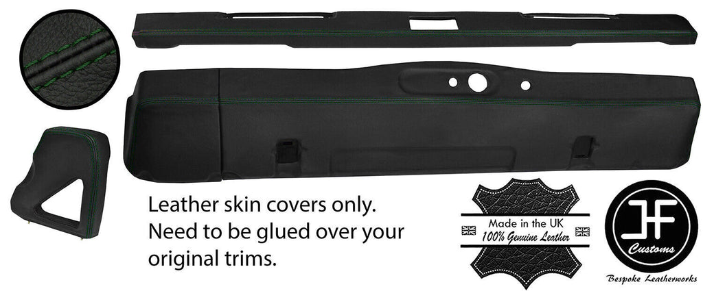 D GREEN STITCH FOR LAND ROVER DEFENDER 90 110 83-06 DASH DASHBOARD KIT COVERS