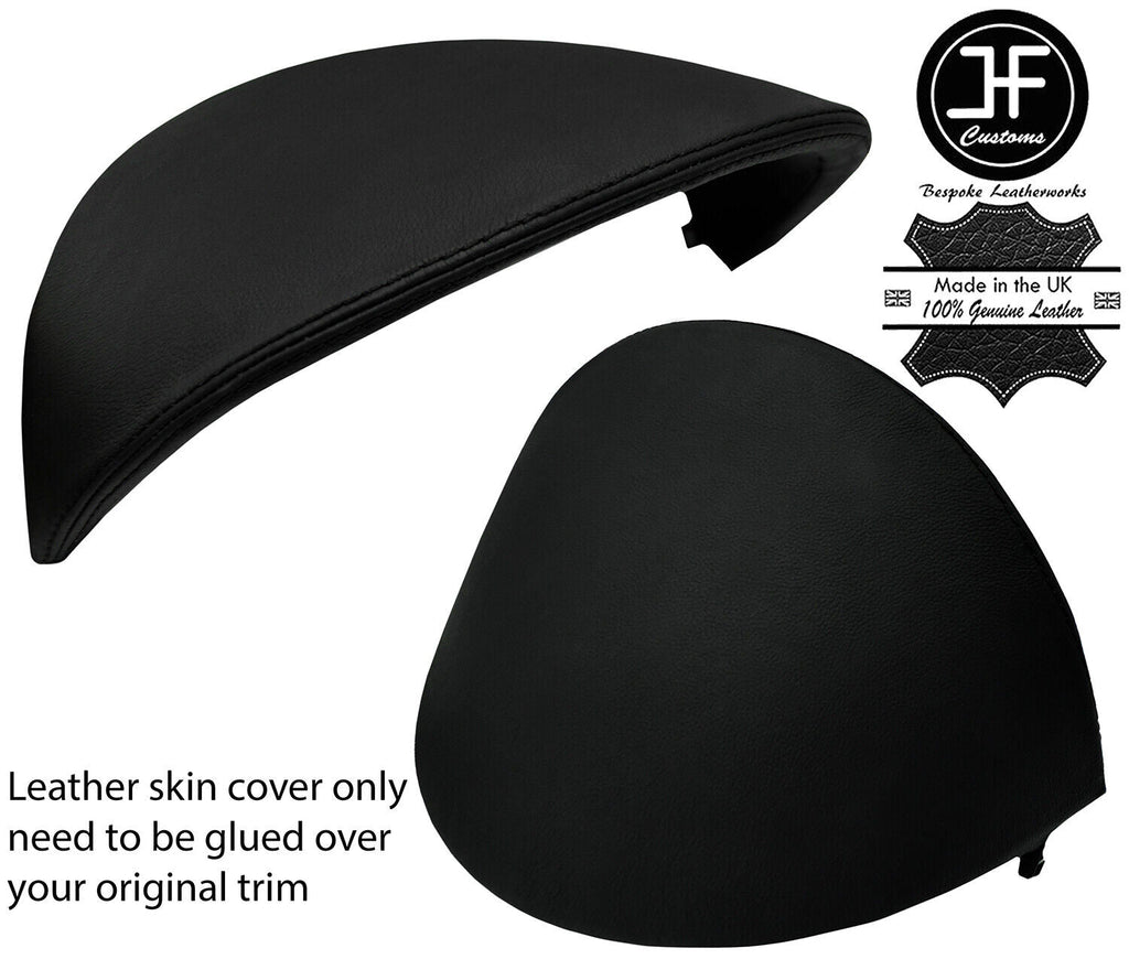 BLACK STITCH SPEEDO CLUSTER HOOD REAL LEATHER COVER FOR PEUGEOT 207 2006-2013