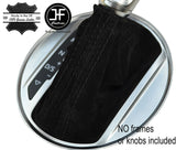 BLACK STITCH AUTO AUTOMATIC S TRONIC BLACK SUEDE GEAR GAITER FITS AUDI TT 15-17