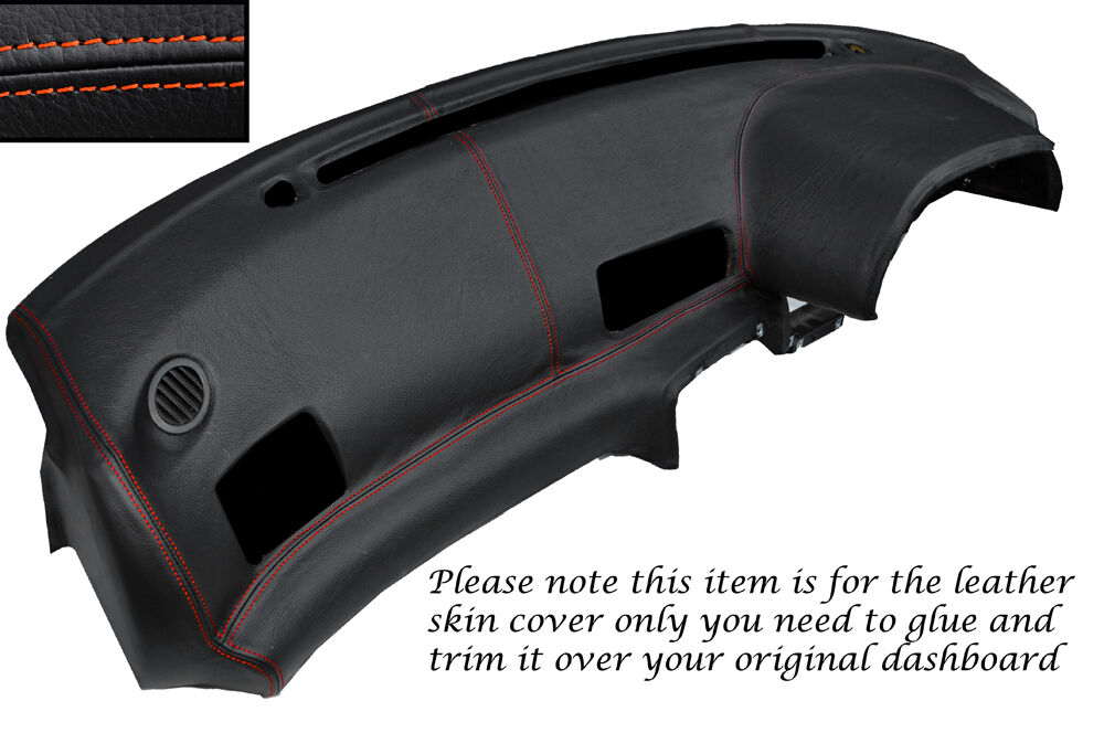 ORANGE STITCH DASH DASHBOARD LEATHER COVER FITS NISSAN SKYLINE GTS GTR R32 89-94
