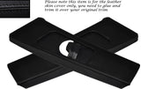 BLACK STITCH 2X B PILLAR LEATHER SKIN COVERS FITS BMW E46 COUPE 98-05 CUSTOM NEW