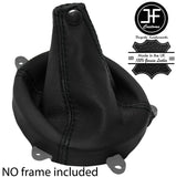 BLACK BLACK 2 TONE 6 SPEED LEATHER GEAR GAITER FOR MITSUBISHI LANCER EVO 7 8 9