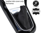 BLACK STITCH TOP GRAIN LEATHER MANUAL GEAR GAITER FITS CITROEN C3 DS3 2010-2015