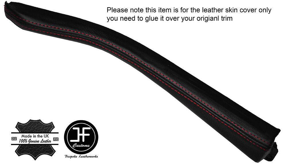 RED STICH 1X CENTER CONSOLE SIDE TRIM LEATHER COVER FITS BMW 5 SERIES F10 F11
