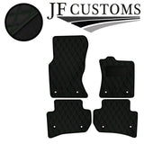 D GREEN DIAMOND STITCH VINYL 4XTAILORED FLOOR CARPET FOR JAGUAR F-PACE 16-21 JF1