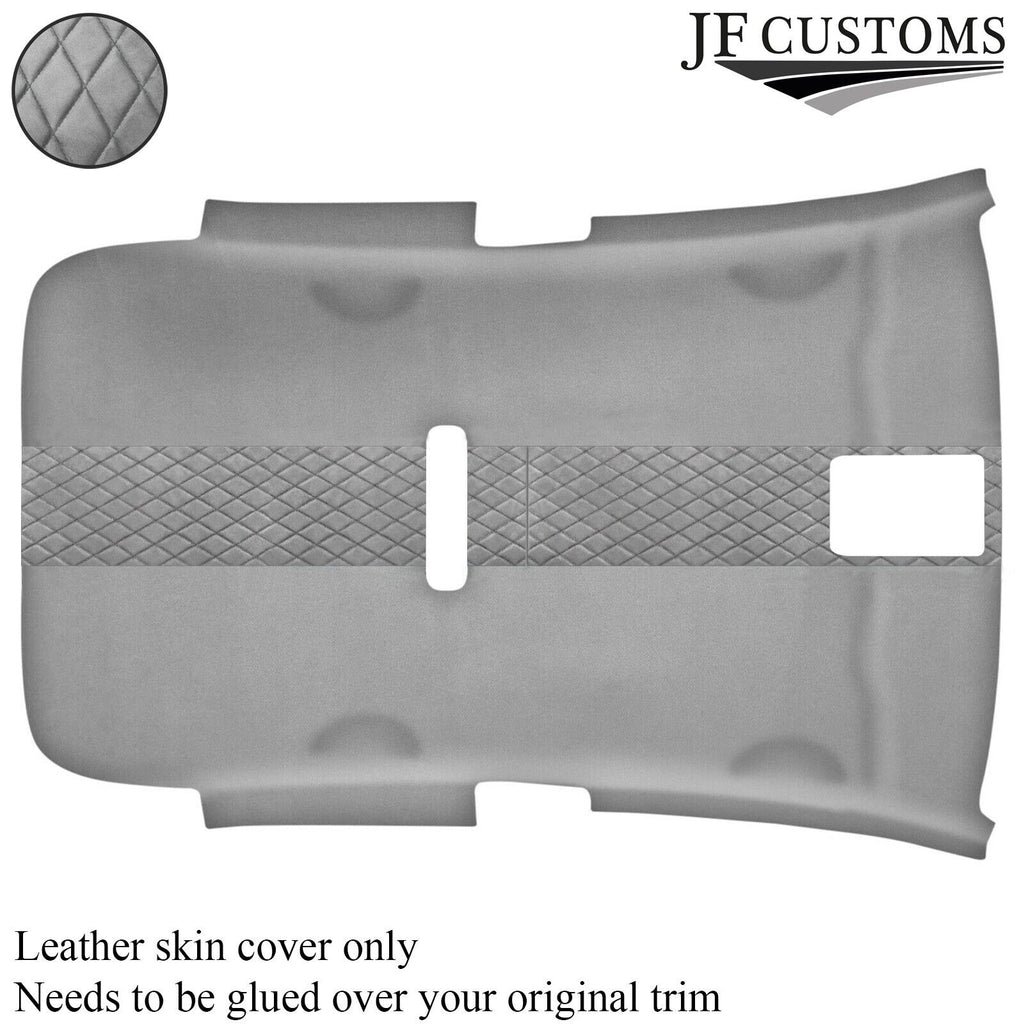 DSG2 GREY STITCH L GREY LUXE SUEDE HEADLINER COVER FOR VW GOLF MK6 09-14 3 DOOR