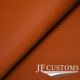 FITS FIAT 500  GEAR GAITER GENUINE ORANGE LEATHER 2007+ CUSTOM NEW MADE IN UK