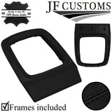 BLACK STITCH LEATHER GEAR TRIM + SURROUND COVERS + FRAMES FOR FORD MONDEO 07-10