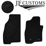 BLACK DIAMOND VINYL 4X TAILORED FLOOR CARPETS FOR FIAT PUNTO EVO 10-12 JF1