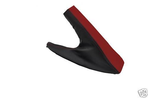 FITS BMW 1 SERIES E BRAKE GAITER D RED BLACK LEATHER 2004+ CUSTOM NEW MADE IN UK